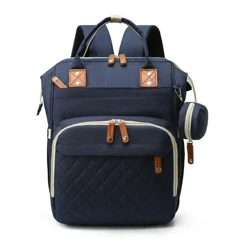 Large Waterproof Diaper Bag Backpack with Insulated Bottle Pocket