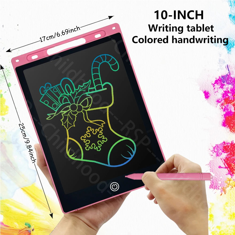 LCD Writing Tablet for Kids – 10 Inch Reusable Drawing Pad