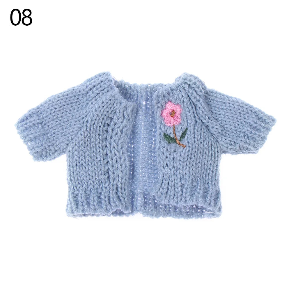 Fashionable Sweater and Vest Set for 20cm Plush Dolls