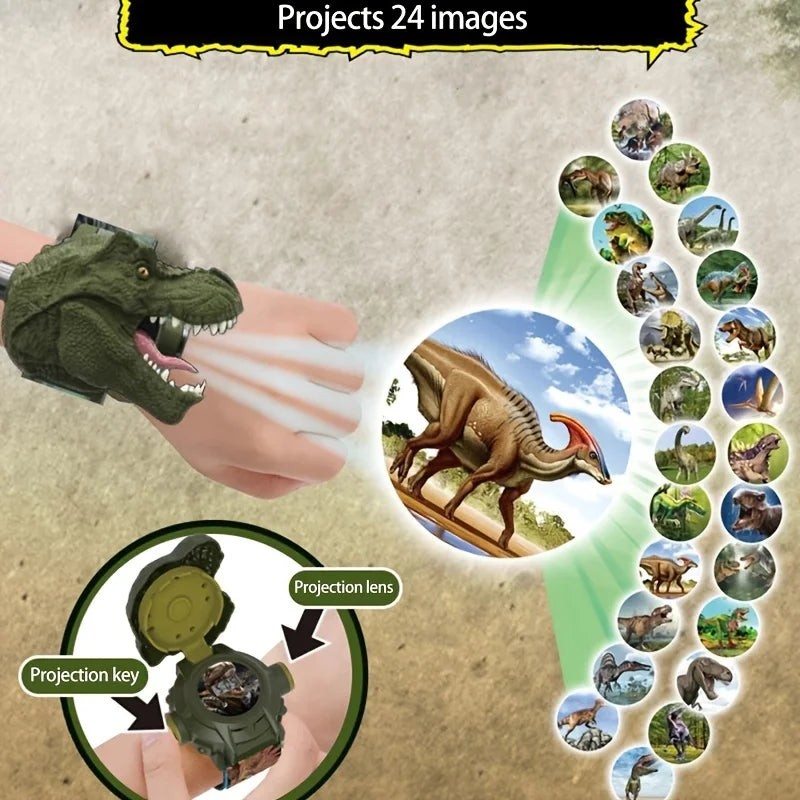 Kids 3D Dinosaur Projection Watch with Luminous Display