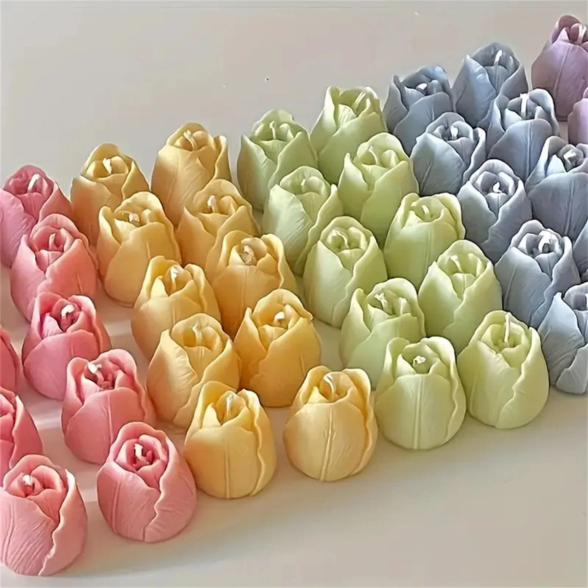 3D Tulip Flower Silicone Mold for Candle and Soap Making