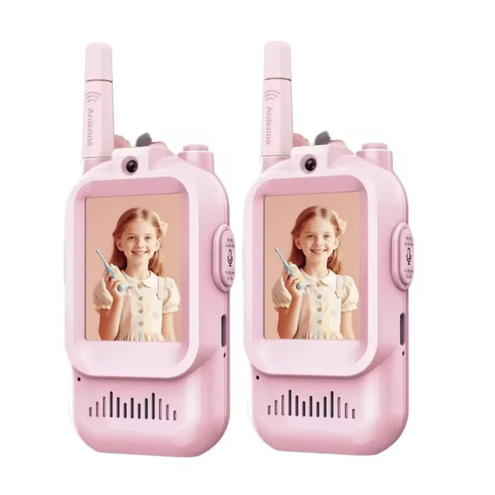 Kids Video Walkie-Talkies – 2-Pack with Rechargeable Battery