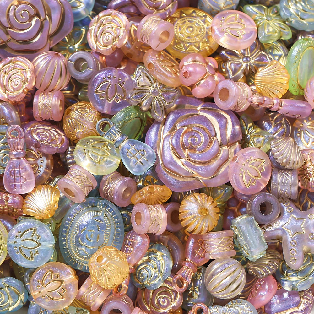 Mixed Classical Acrylic Spacer Beads for DIY Jewelry Making