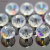Multicolor round crystal glass beads used as spacers for jewelry making