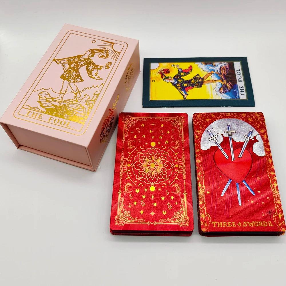 Gold Foil Rider Waite Tarot Deck