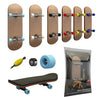 Wooden Finger Skateboard with Professional Trucks