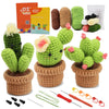 A kit for beginner crochet animals including yarn, tools, and video tutorials.