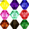 Collection de perles de cristal colorées et facettées de différentes formes pour la création de bijoux DIY.