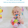 Soft Hanging Baby Rattle with Sensory Cartoon Plush Toy for Stroller and Crib