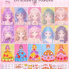 A collection of paper craft kits featuring various princesses, including diamond painting and sticker book elements.