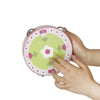 Wooden Handheld Tambourine for Kids with Colorful Cartoon Design