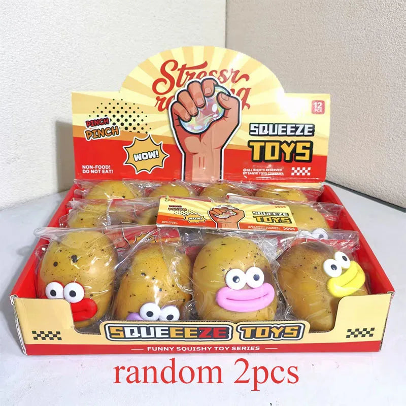 Squishy Potato Stress Relief Pendant