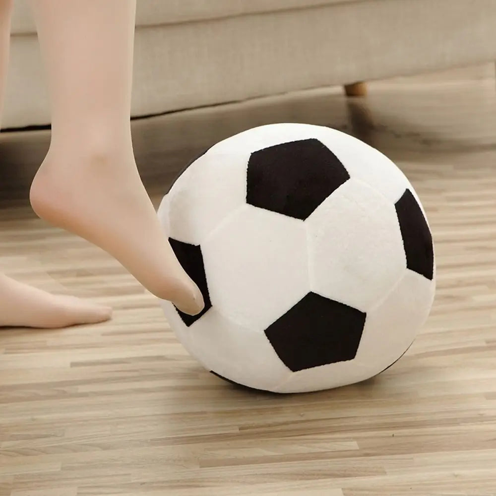 Realistic Soccer Ball Plush Pillow