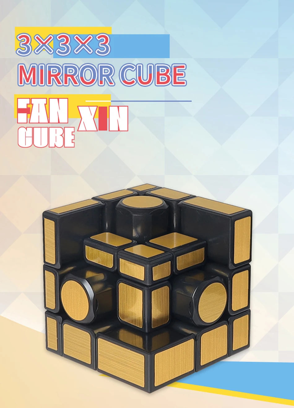 Pyramid Speed Cube 3x3 – Smooth Turning Puzzle for Kids & Adults