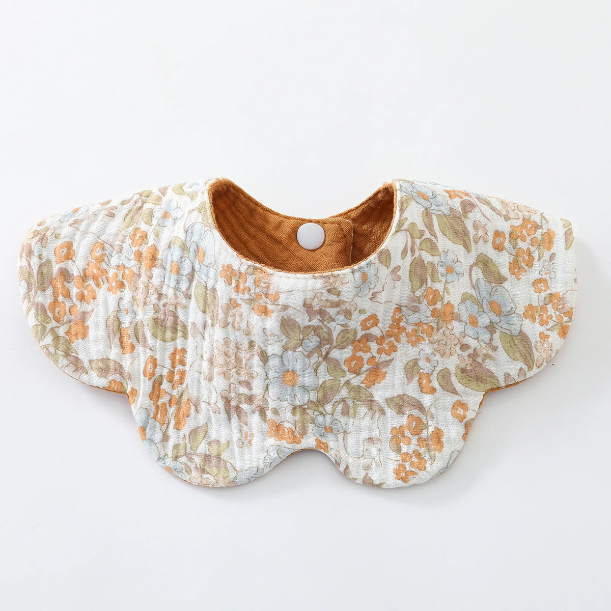 6-Layer Cotton Baby Bib with Reversible Design