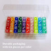 Acrylic Dice Set – 100 Colorful 14mm Dice for Games, Parties & Learning
