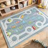 Cartoon City Traffic Play Mat for Kids – Soft & Anti-Slip Decorative Floor Rug