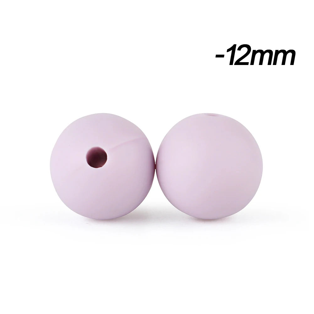 12mm Silicone Beads for DIY Jewelry Making & Crafts (20/50/100 Pack)