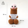 Handmade Crochet Emotional Support Poo Doll with Card