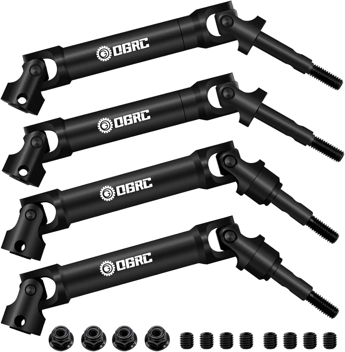 Heavy-Duty Steel Driveshaft Set for 1/10 RC Trucks