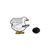 Cute Cartoon Goose Enamel Brooch Set (4-Pack)