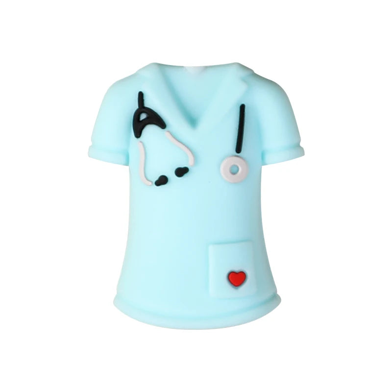 Nurse-Themed Silicone Focal Beads for Jewelry Making and DIY Crafts