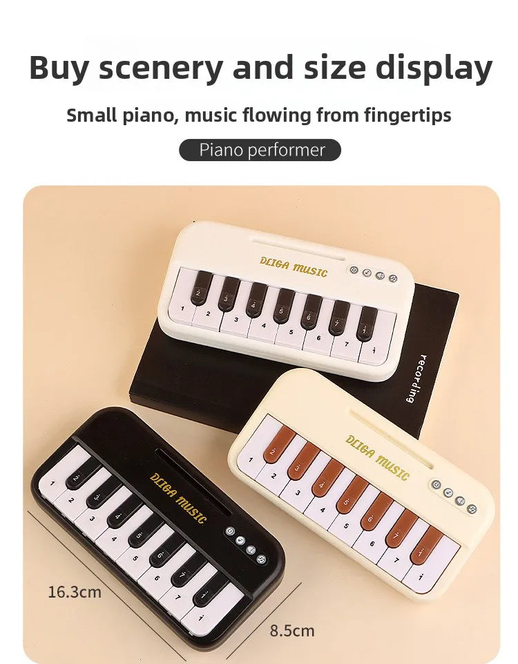 Mini Electronic Keyboard Piano with Light Effects for Kids