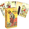 A box of the Tarot Original 1909 deck with several cards displayed around it.