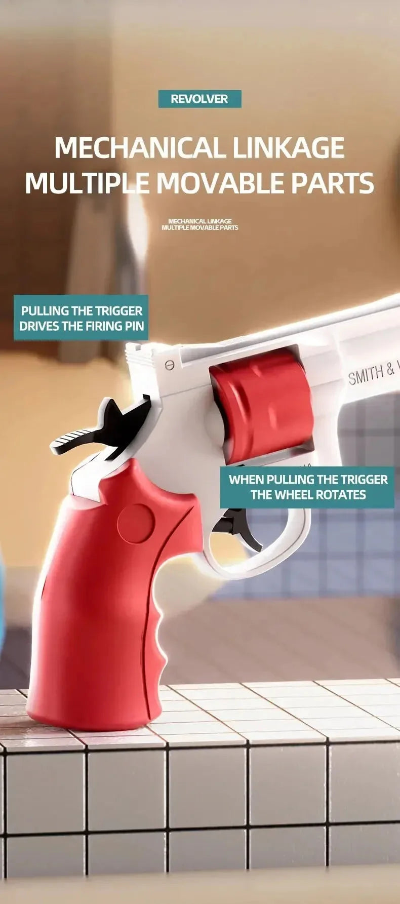 Compact Repeating Water Gun for Summer Play