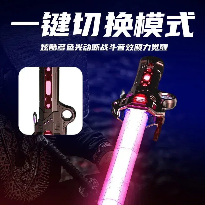 Telescopic Glow Sword with Music & Rotating Lights