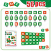 A set of magnetic building blocks featuring uppercase letters A through Z and the word ARE