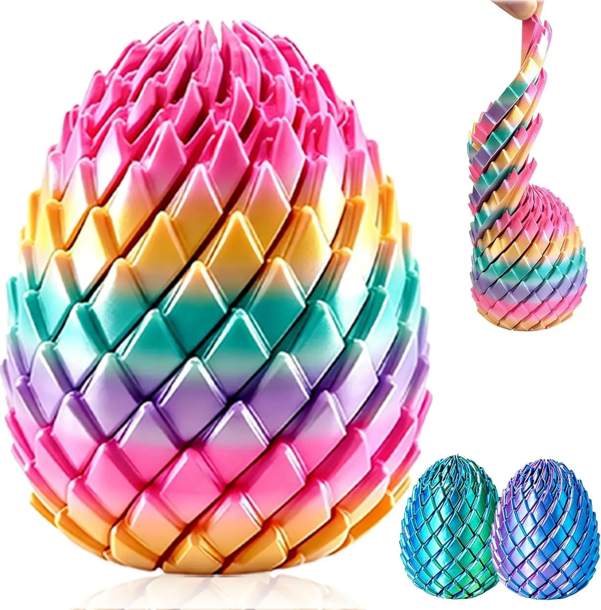 Twisty Fidget Egg – Portable Stress Relief Sensory Toy