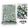 Bag of gray flat-back resin rhinestones for DIY craft and nail art