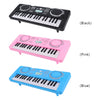 Three versions of a 37-key kids electronic keyboard in black, pink, and blue.