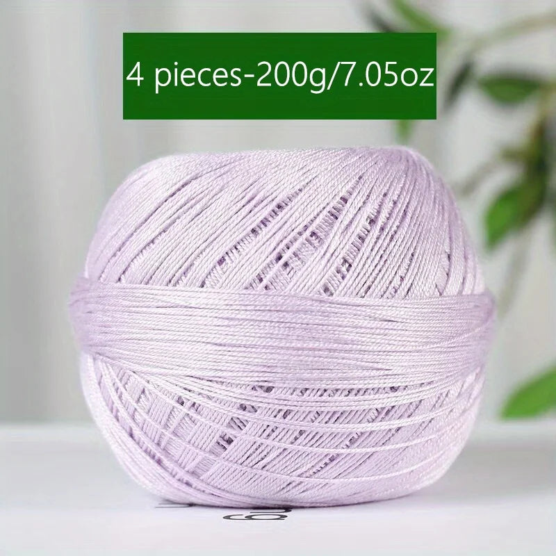 Mercerized Cotton Lace Yarn – Soft, Smooth & Ideal for Summer Knitting