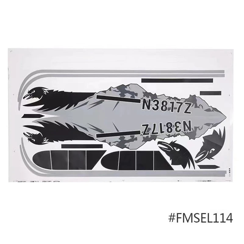 A graphic design featuring a silhouette of an airplane and the text N3817Z on a gray background.