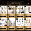 A collection of various musical instruments and strings including oud, flutes, and other wind instruments.