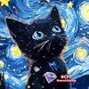 Starry Sky Cat 5D Diamond Painting Kit