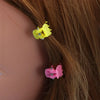 Mini Pastel Plastic Hair Clips for Dolls (10-Piece Set)