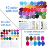 Colorful Needle Felting Starter Kit with Wool Roving and Tools
