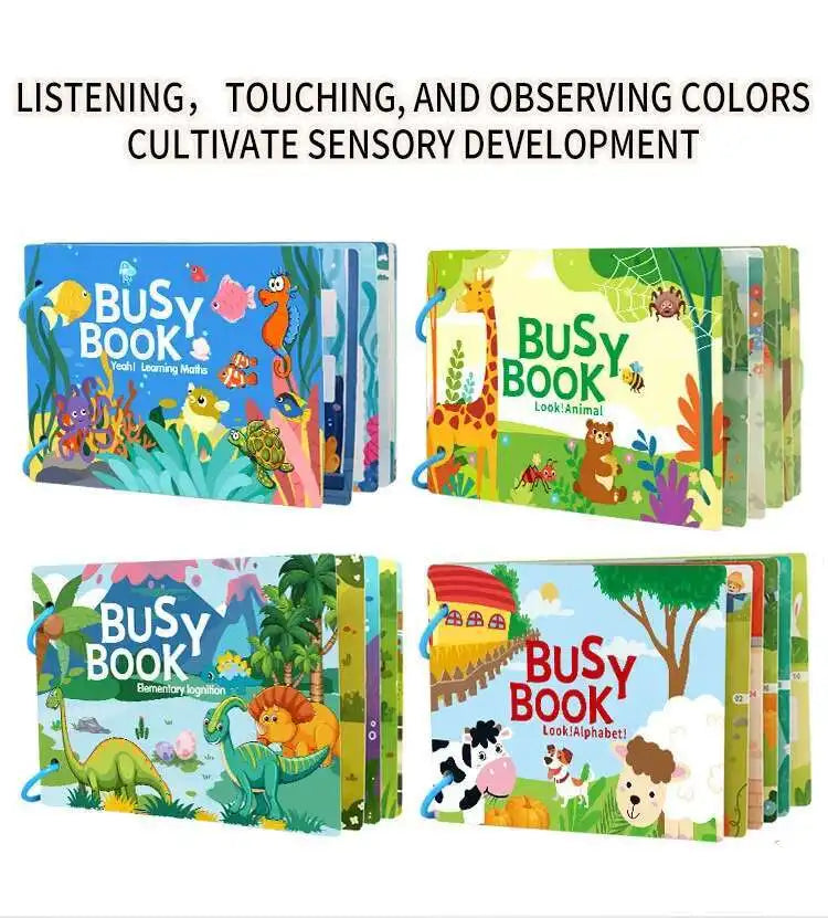 Montessori Quiet Busy Book for Early Learning