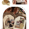 A collection of vintage PET sticker sheets for journaling and scrapbooking featuring floral and natural elements.