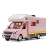 Pink 1:32 scale diecast camping RV with sound and light effects