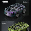 A comparison of two colors, a purple gradient and a green color, for a 2.4GHz RC car drone model.