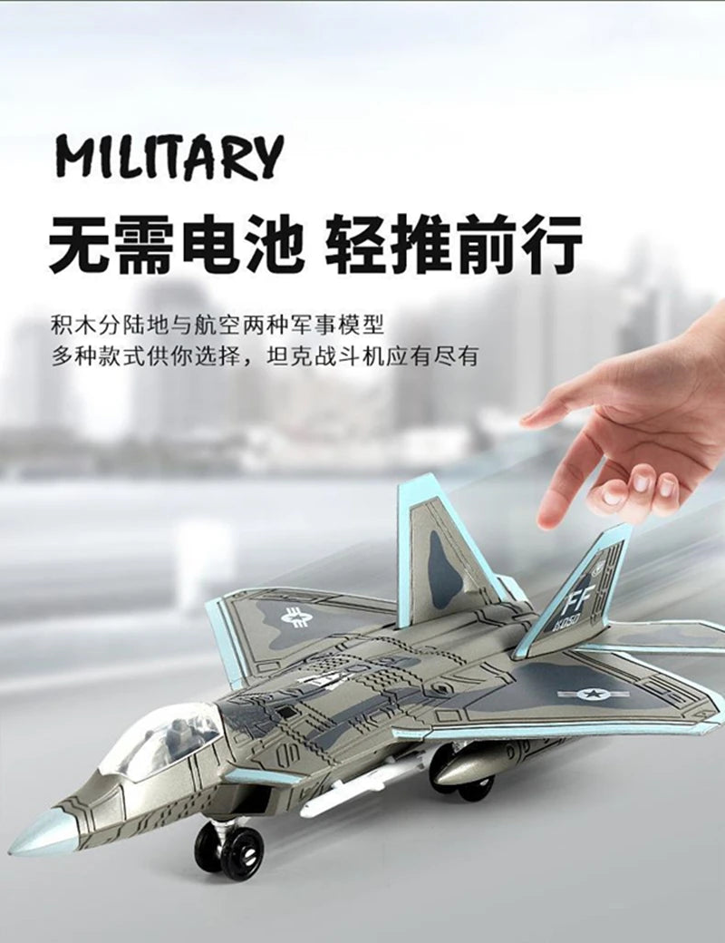 A detailed plastic model of a military jet aircraft built from building blocks