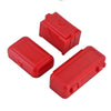 Set of three red mini storage boxes for RC crawler models