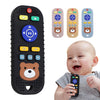 Cute Bear Silicone Teether Toy with Remote Control Design