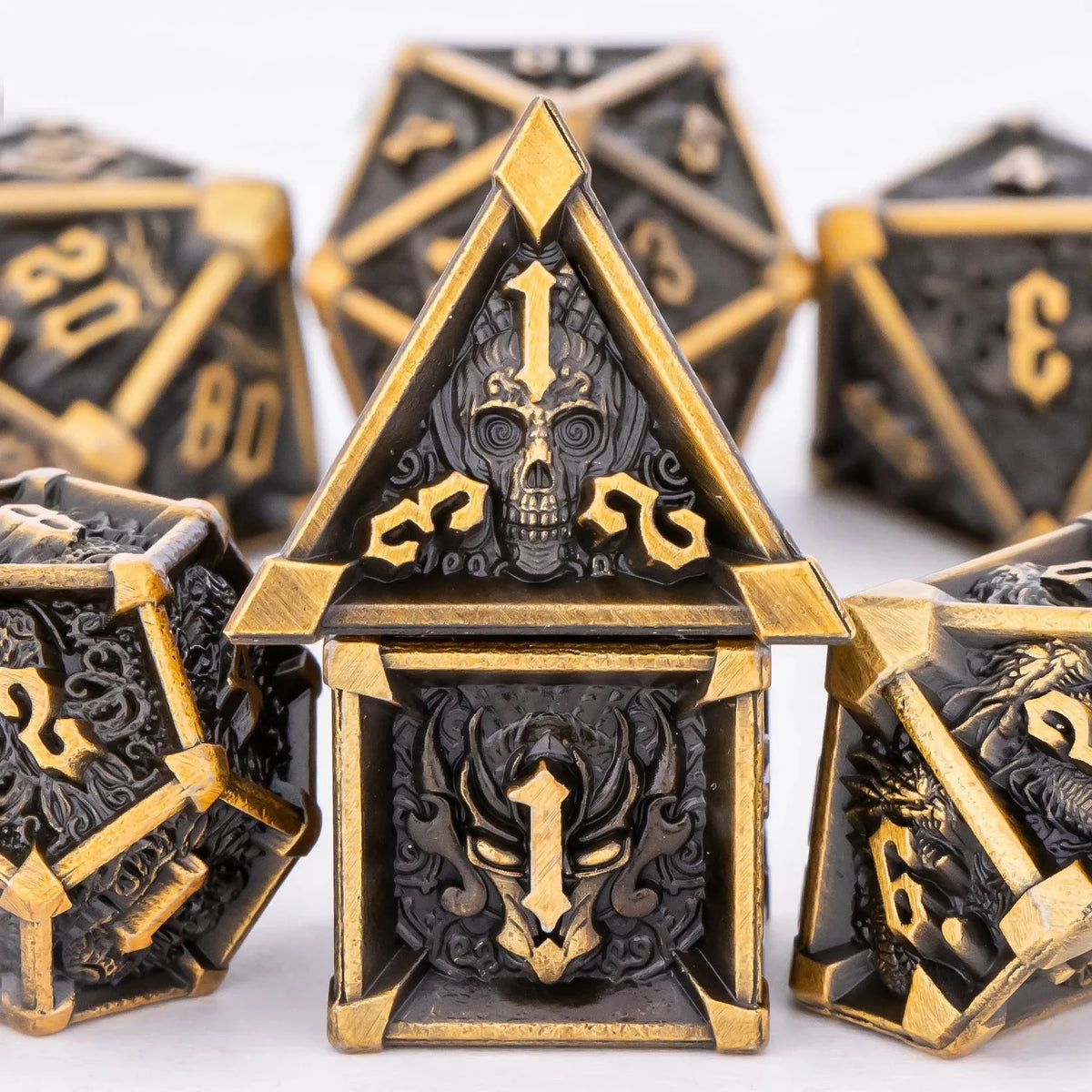 Precision Metal Polyhedral Dice Set for RPG & Tabletop Gaming