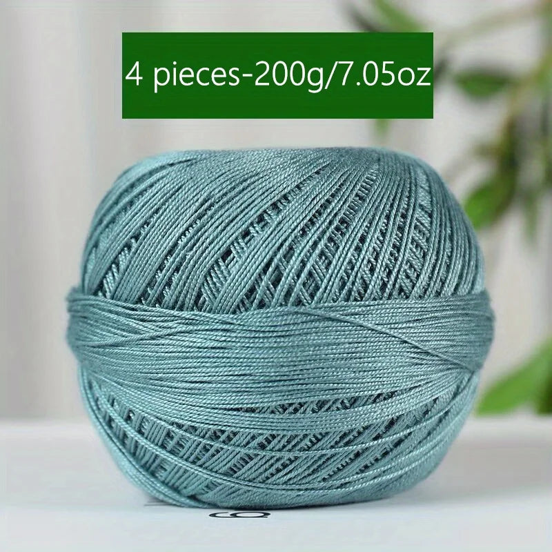 Mercerized Cotton Lace Yarn – Soft, Smooth & Ideal for Summer Knitting