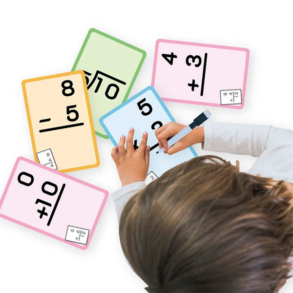 Erasable Math Practice Cards for Kids – Addition, Subtraction, Multiplication & Division